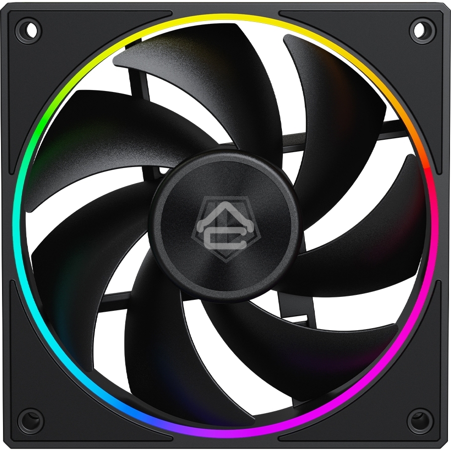 Вентилятор для корпуса ID-Cooling AF-127-ARGb-K черный, 120 мм, 2000 об/мин, 29.9 дБ, 4 pin