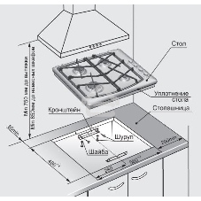 Газовая варочная панель Gefest СГ СН 1211 К17