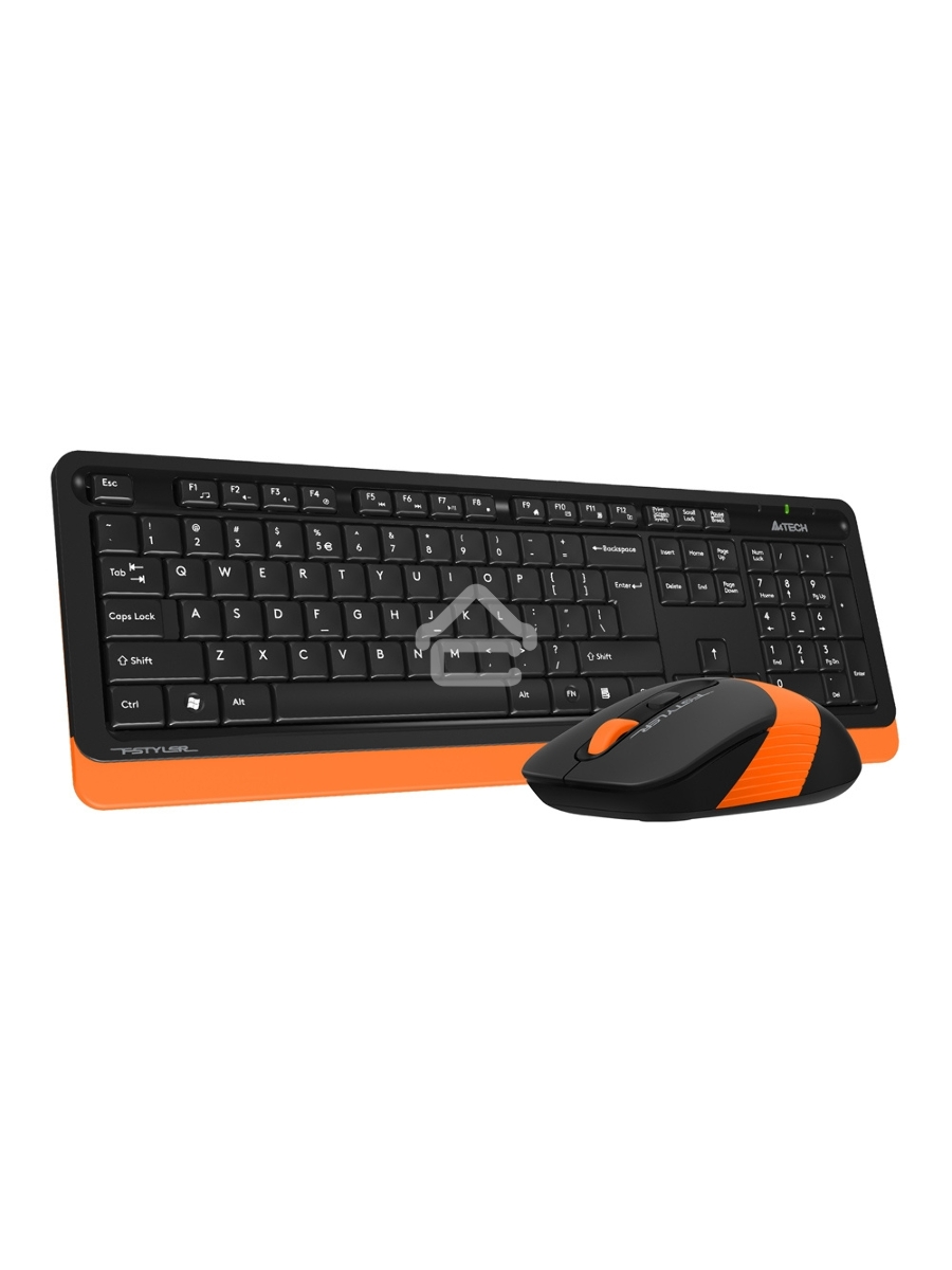 Клавиатура + мышь A4Tech Fstyler FG1010 клав:черный/оранжевый мышь:черный/оранжевый USB беспроводная Multimedia
