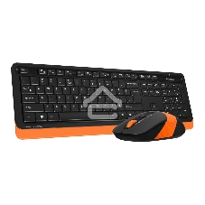 Комплект клавиатура + мышь A4Tech Fstyler FG1010 клав:черный/оранжевый мышь:черный/оранжевый USB беспроводная Multimedia