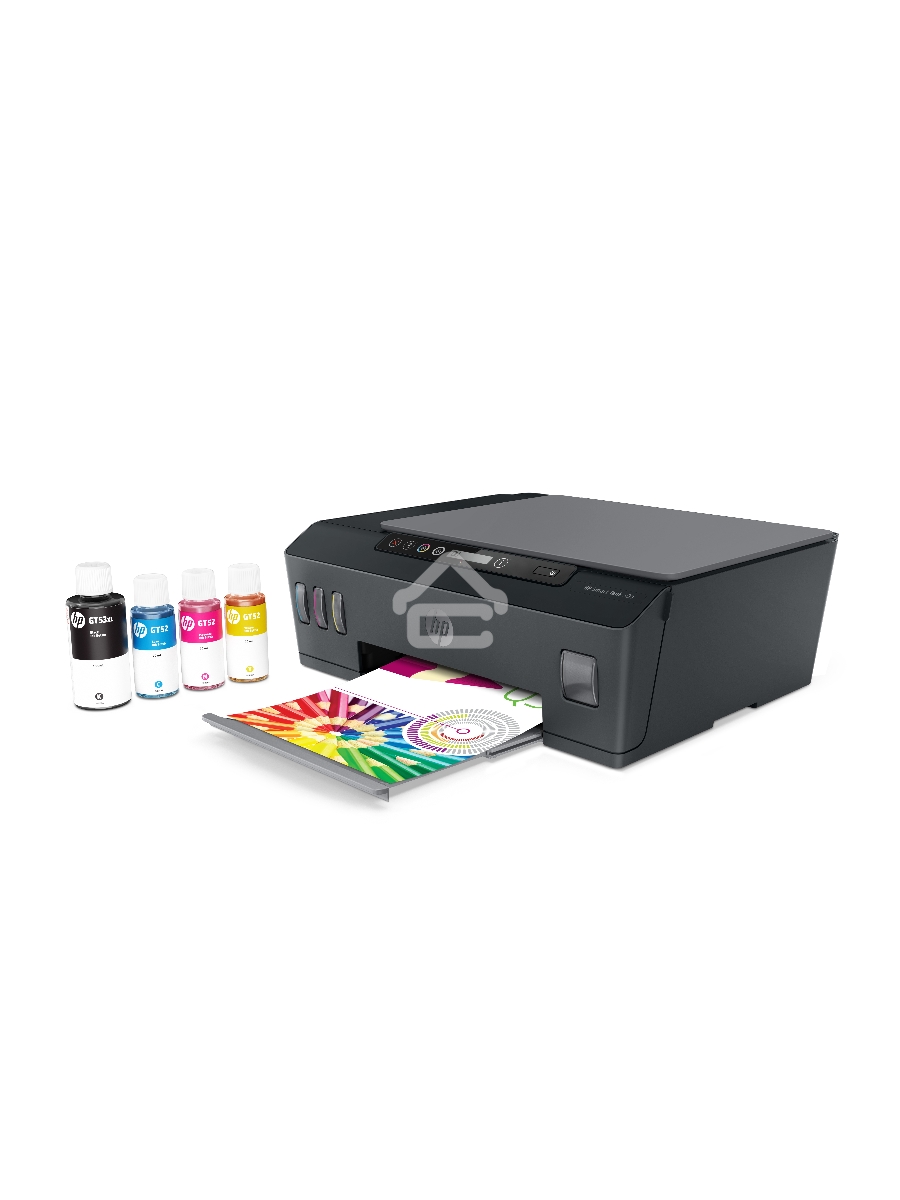 МФУ струйный HP Smart Tank 500 (4SR29A), A4, цветной, печ. до 22 стр/мин. (ч/б) до 16 стр/мин. (цвет), скан. до 8 стр/мин. (ч/б) 4 стр/мин. (цвет), 1200x1200dpi, USB