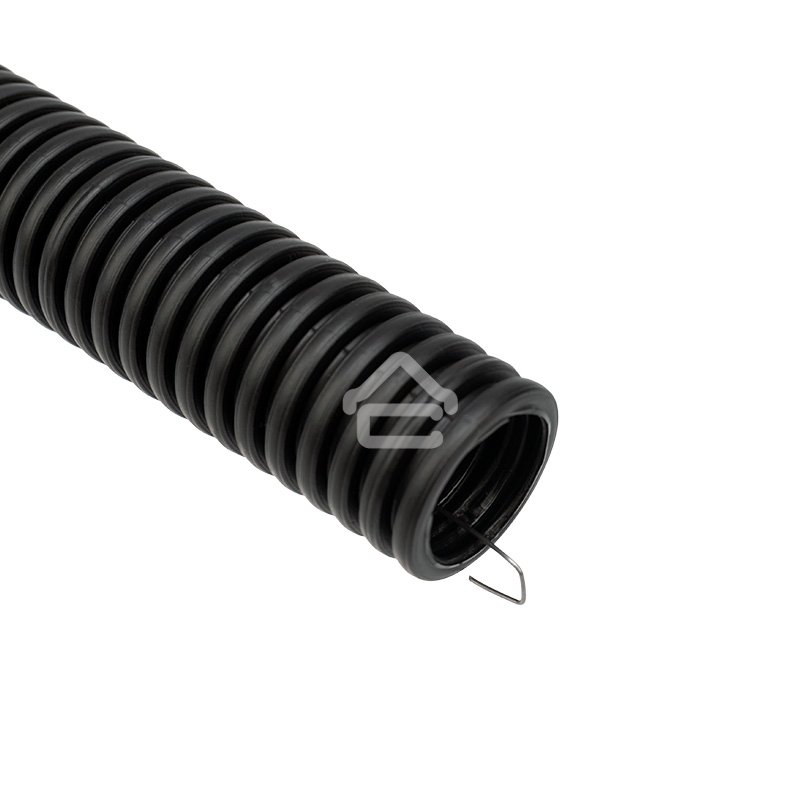 Труба гофрированная из ПНД, с зондом, черная, Ø16 мм, бухта 100 м/уп. Rexant