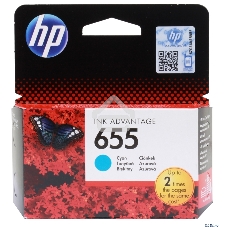 Картридж струйный HP 655 CZ110AE голубой для HP DJ IA 3525/4615/4625/5525/6525 (600 стр.)