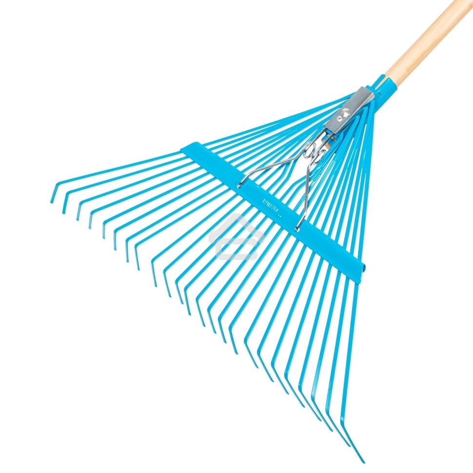 Веерные Palisad грабли с деревянным черенком стальные усилинные покрытые эпоксидом luxe