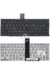 Клавиатура для ноутбука Asus F200CA F200LA F200MA X200 черная, без рамки, плоский Enter