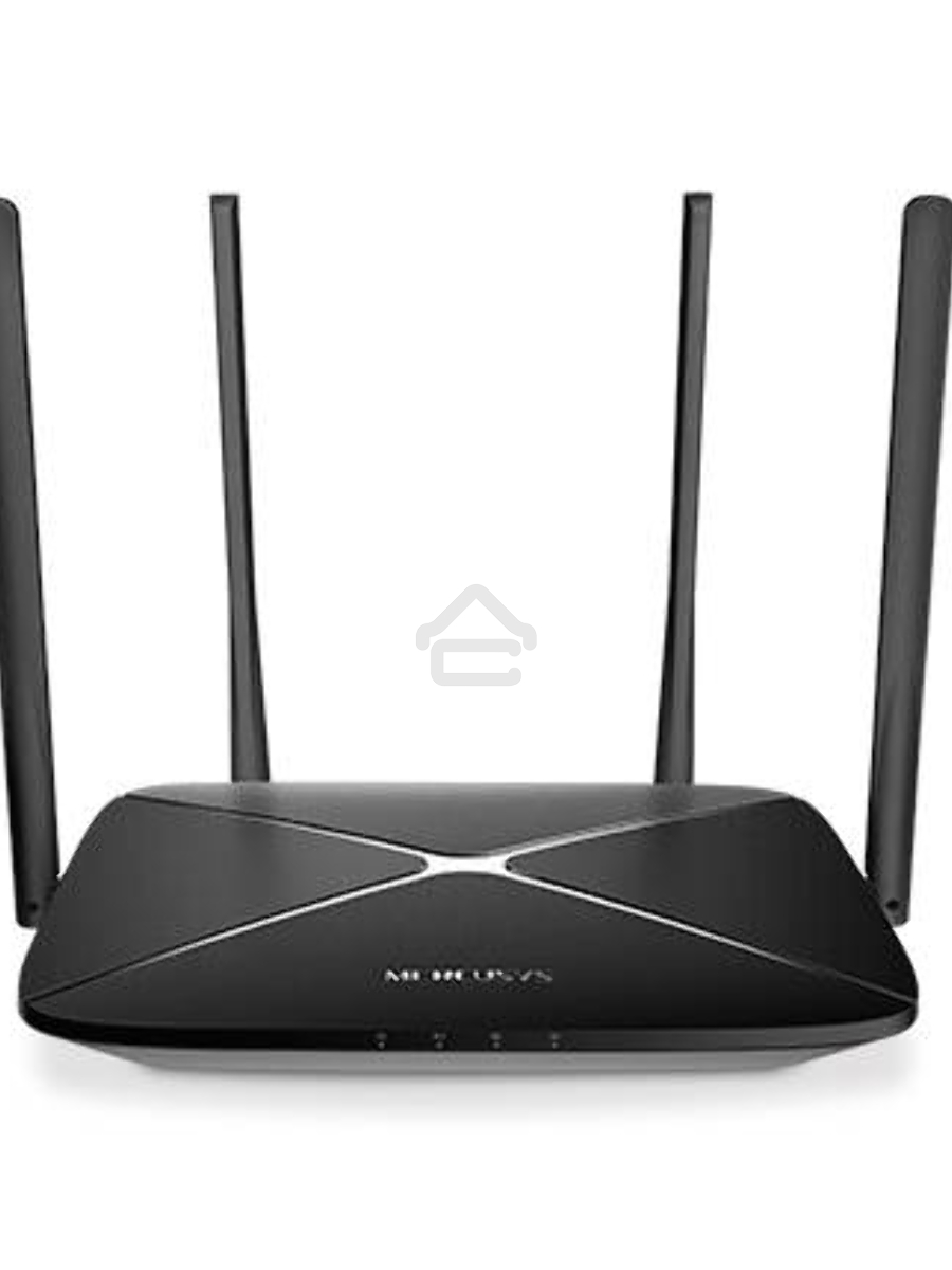 Двухдиапазонный Wi-Fi роутер Mercusys AC12G AC1200,до 867 Мбит/с на 5 ГГц + до 300 Мбит/с на 2,4 ГГц, 802.11ac/a/b/g/n