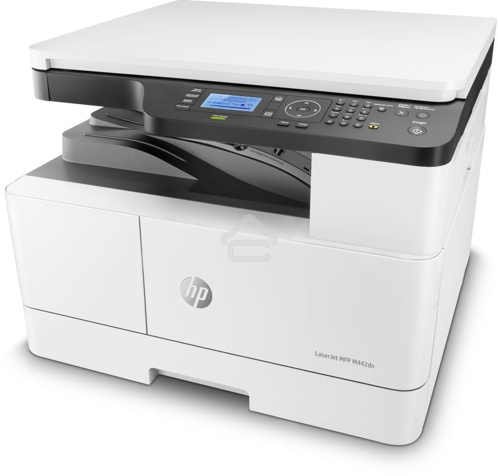МФУ лазерный HP LaserJet M442dn (8AF71A), A3, ч/б, печ. до 24 стр/мин. (А4) до 13 стр/мин. (А3), 1200 x 1200 dpi (печать) 600x600dpi (скан.), USB, RJ-45