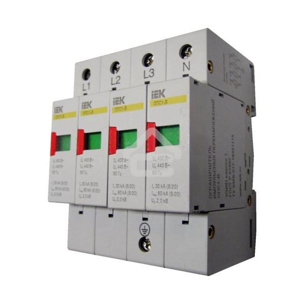 Ограничитель перенапряжения ОПС1-B 4P ИЭК MOP20-4-B