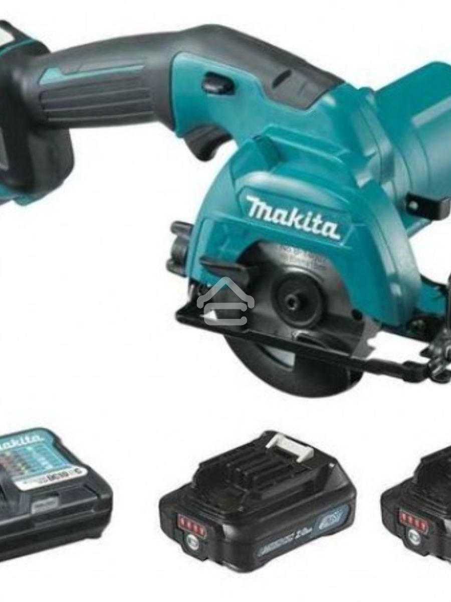 Пила циркулярная MAKITA HS301DWAE10.8В 2х2Ач Li-ion 1500об\м диск-ф85мм рез-25.5мм 1.6кг чем