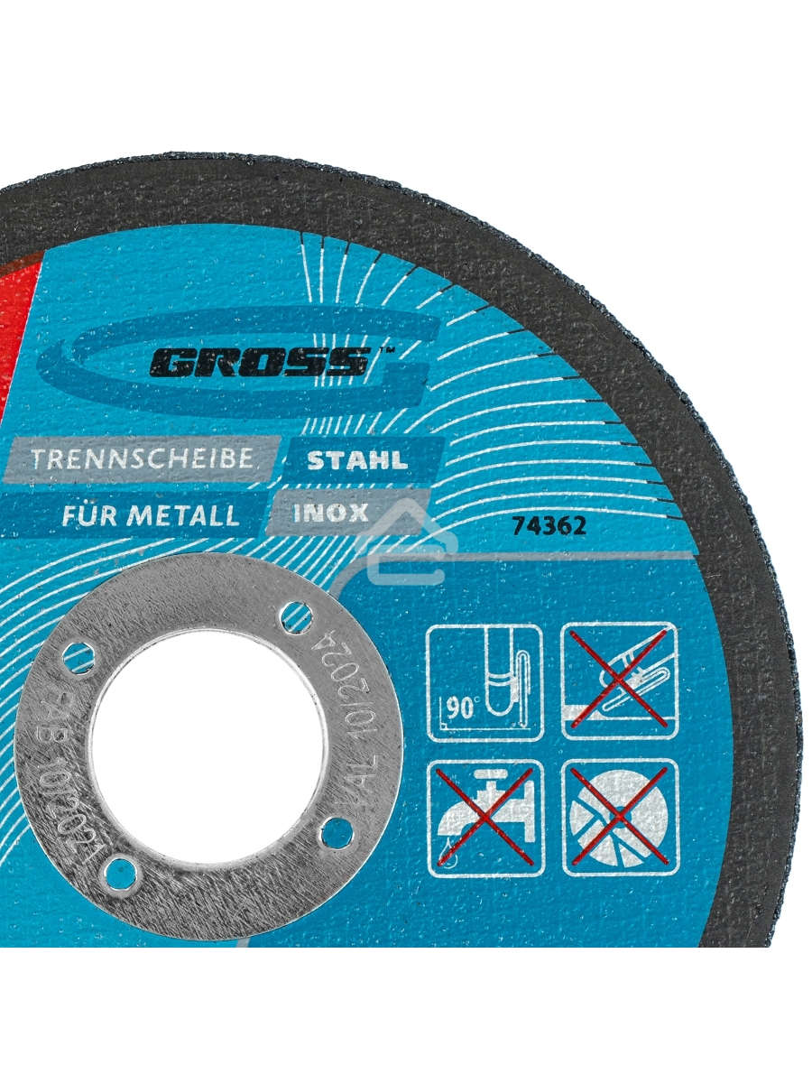 Круг отрезной по металлу Gross SWA60TBF 115х1.2х22.2мм 74362