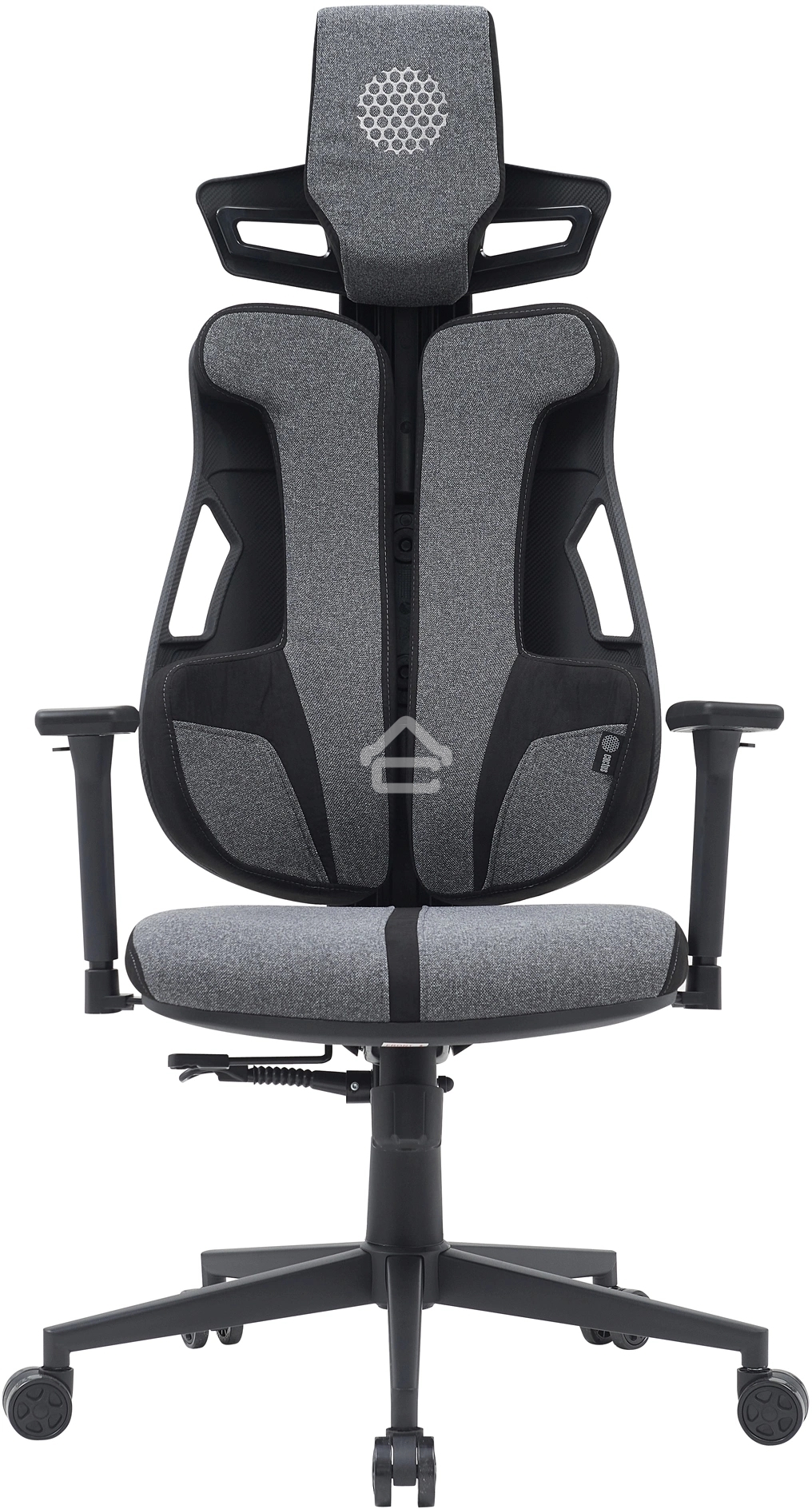 Кресло компьютерное Cactus CS-CHR-DUO-GYBK серый/черный