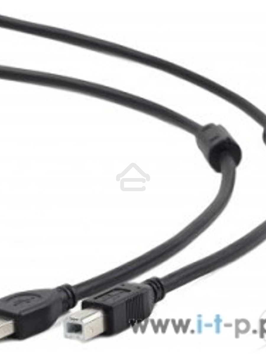 Кабель USB 2.0 Pro Cablexpert CCF2-USB2-AMBM-6, AM/BM, 1.8м, экран, 2феррит.кольца, черный, пакет