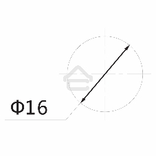 Индикатор Ø16 220V желтый Rexant