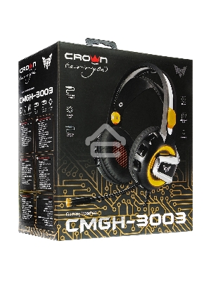 Гарнитура игровая CROWN CMGH-3003 Black&orange