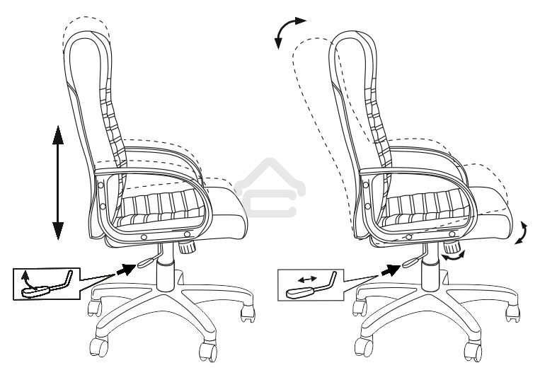 Кресло руководителя Бюрократ KB-10LITE/BLACK черный, искусственная кожа