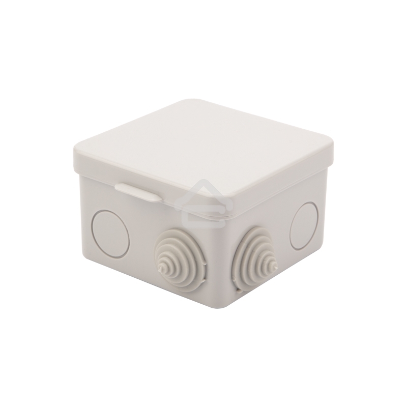 Коробка распределительная Rexant наружного монтажа с откидной крышкой 80х80х50 мм, IP54