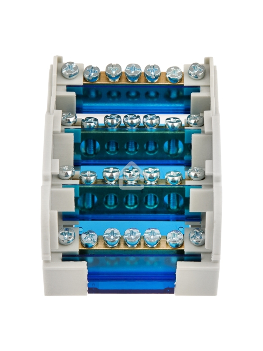 Шина на DIN-рейку в корпусе (кросс-модуль) 4х7 Rexant