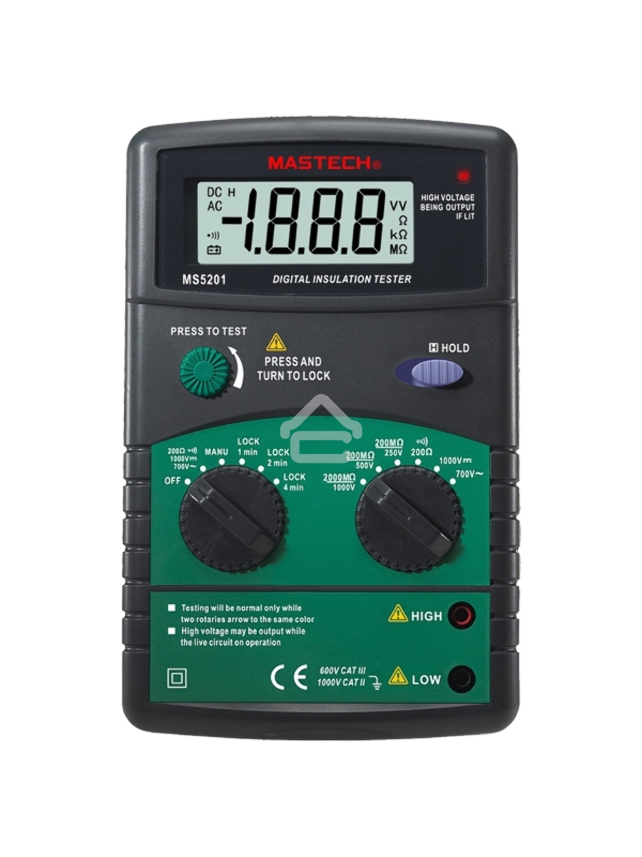 Измеритель сопротивления изоляции MS5201 MASTECH