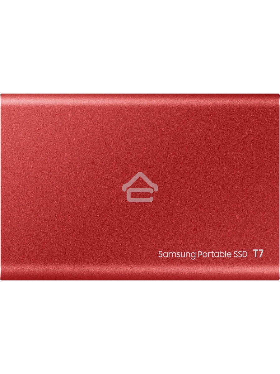 Твердотельный накопитель Samsung SSD 2TB T7, USB Type-C, R/W 1000/1050MB/s, красный