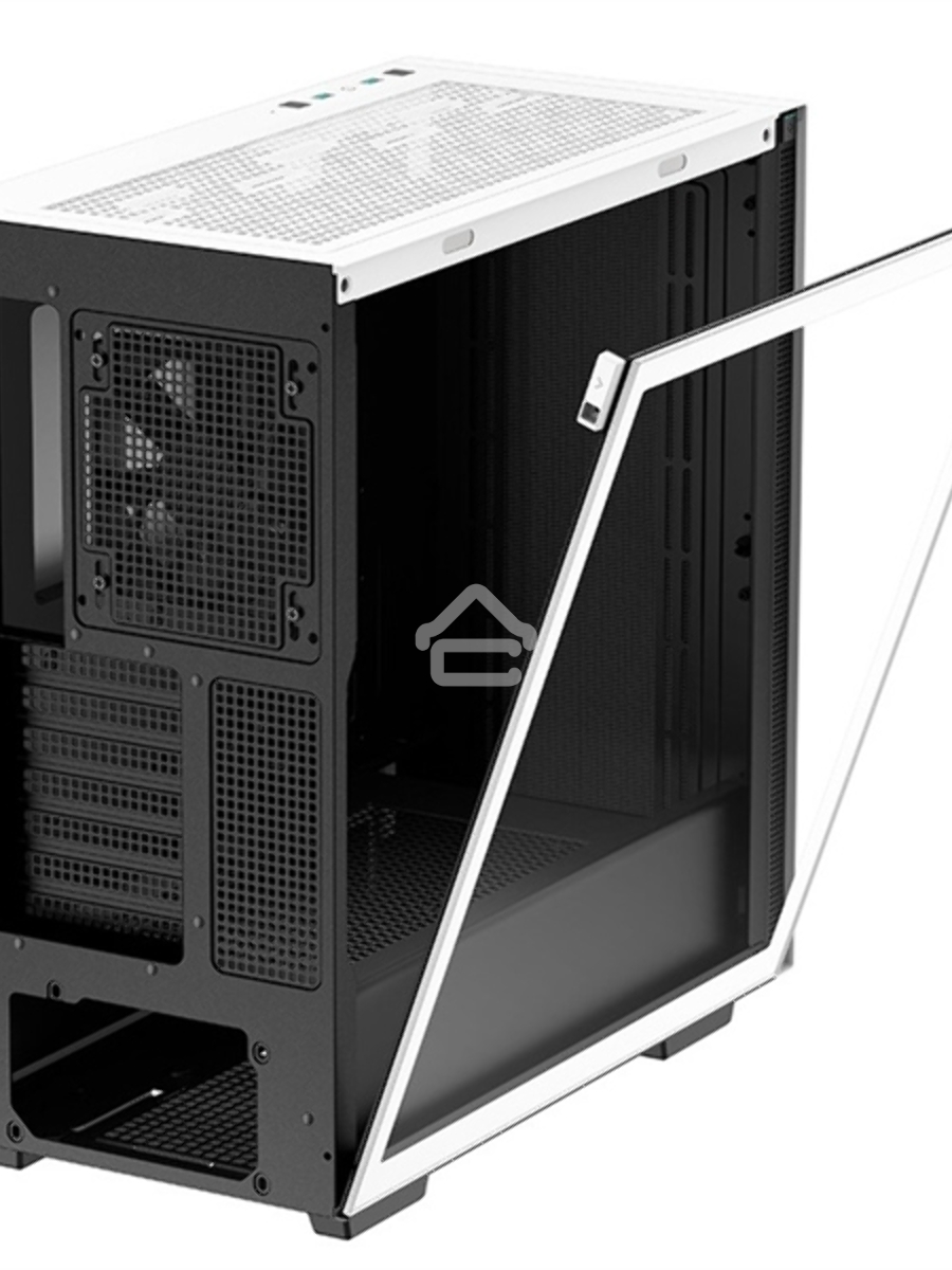 Компьютерный корпус Deepcool CH510 WH без БП, боковое окно (закаленное стекло), 1x120мм вентилятор сзади, белый, ATX