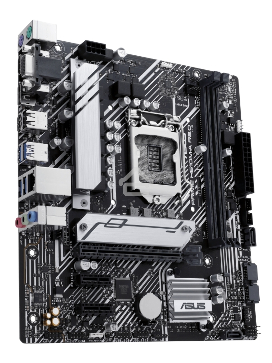 Материнская плата ASUS PRIME H510M-A R2.0, LGA 1200, Intel H470, 2xDDR4, 4xSATA, 1xM.2, 1xPCI-E 4.0 x16, 2xPCI-E x1, 1xHDMI, 1xDP, 1xVGA, 4xUSB-A 3.2 Gen 1, 2xUSB-A 2.0, 1x 1Gb LAN, 3x3.5 мм, 7.1, Micro-ATX