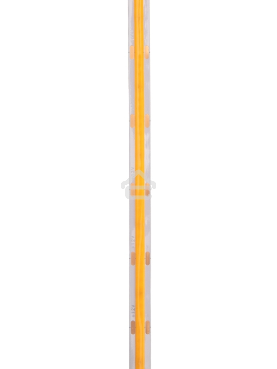 Лента светодиодная 12В, COB 8Вт/м, 320 LED/м, оранжевый, 8мм, 5м, IP20 Rexant