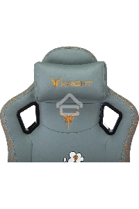 Кресло игровое Knight Craft Dragon серый эко.кожа крестов. металл