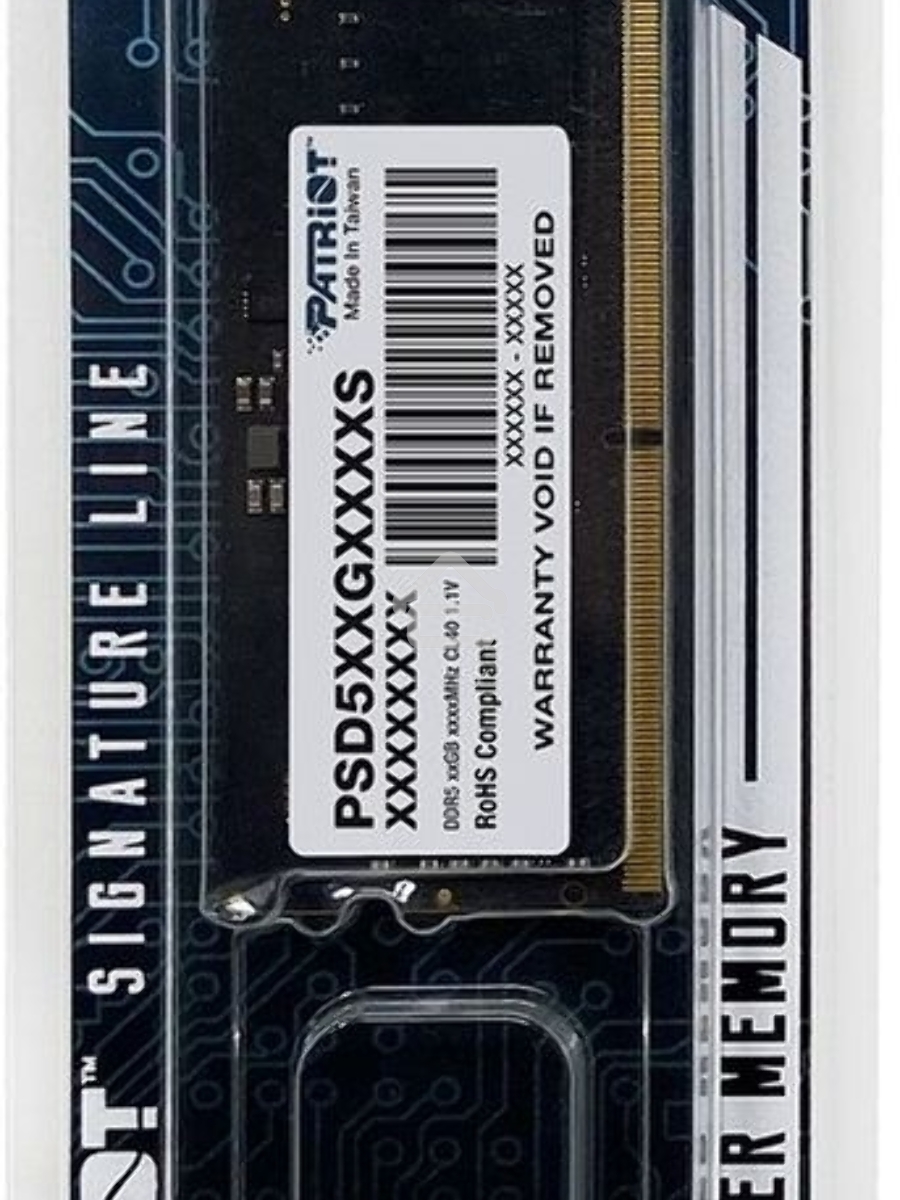 Оперативная память Patriot, DDR5, 16GB (1x16 GB), 4800 MHz, CL40, SO-DIMM