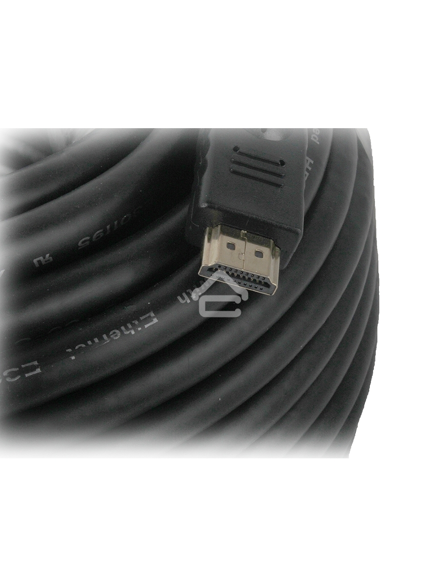 Кабель Cablexpert HDMI CC-HDMI4-30M, 19M/19M, v1.4, медь, позол.разъемы, экран, усилитель сигнала, 30м, черный, пакет
