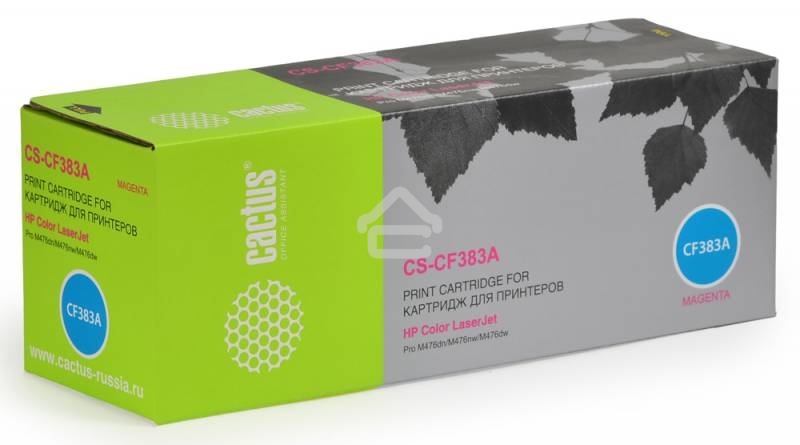 Картридж лазерный Cactus CS-CF383A пурпурный (2700 стр.) для HP LaserJet Pro M476dn, M476nw, M476dw