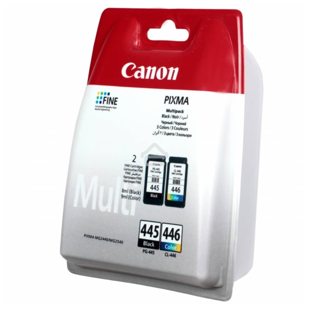 Картридж струйный Canon PG-445/CL-446 (8283B004), для Canon PIXMA MG2540, PIXMA MG2440, 4 цвета, 180 стр.