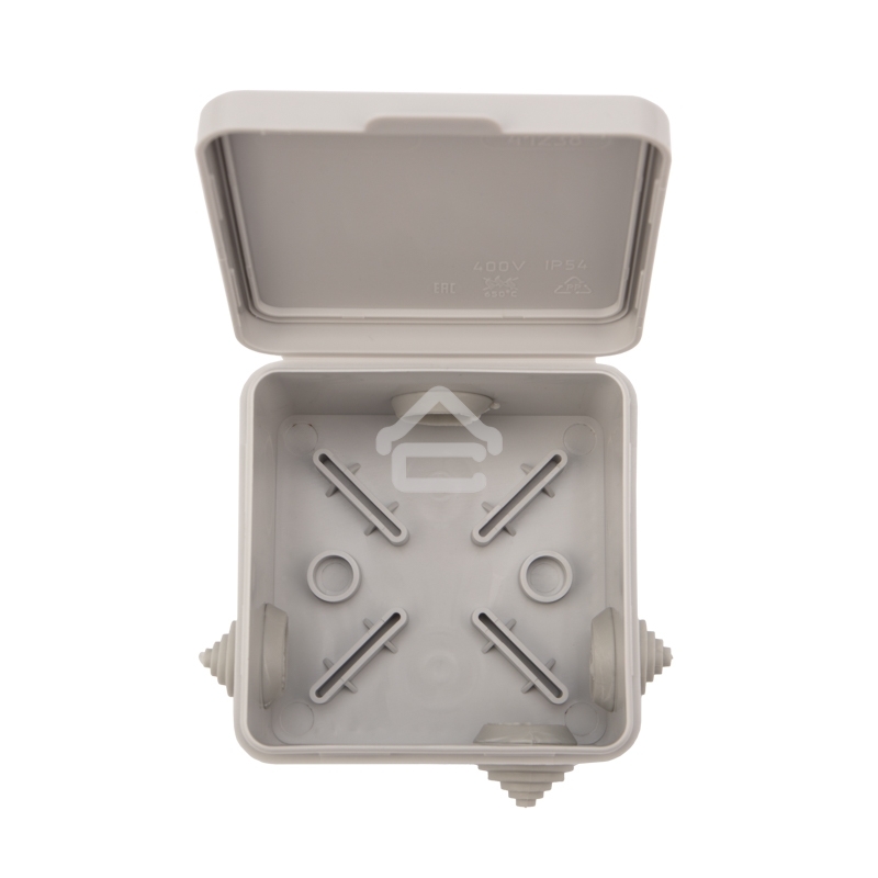 Коробка распределительная Rexant наружного монтажа с откидной крышкой 80х80х50 мм, IP54