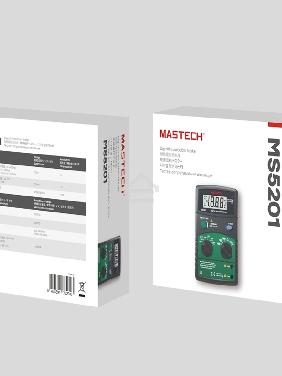 Измеритель сопротивления изоляции MS5201 MASTECH