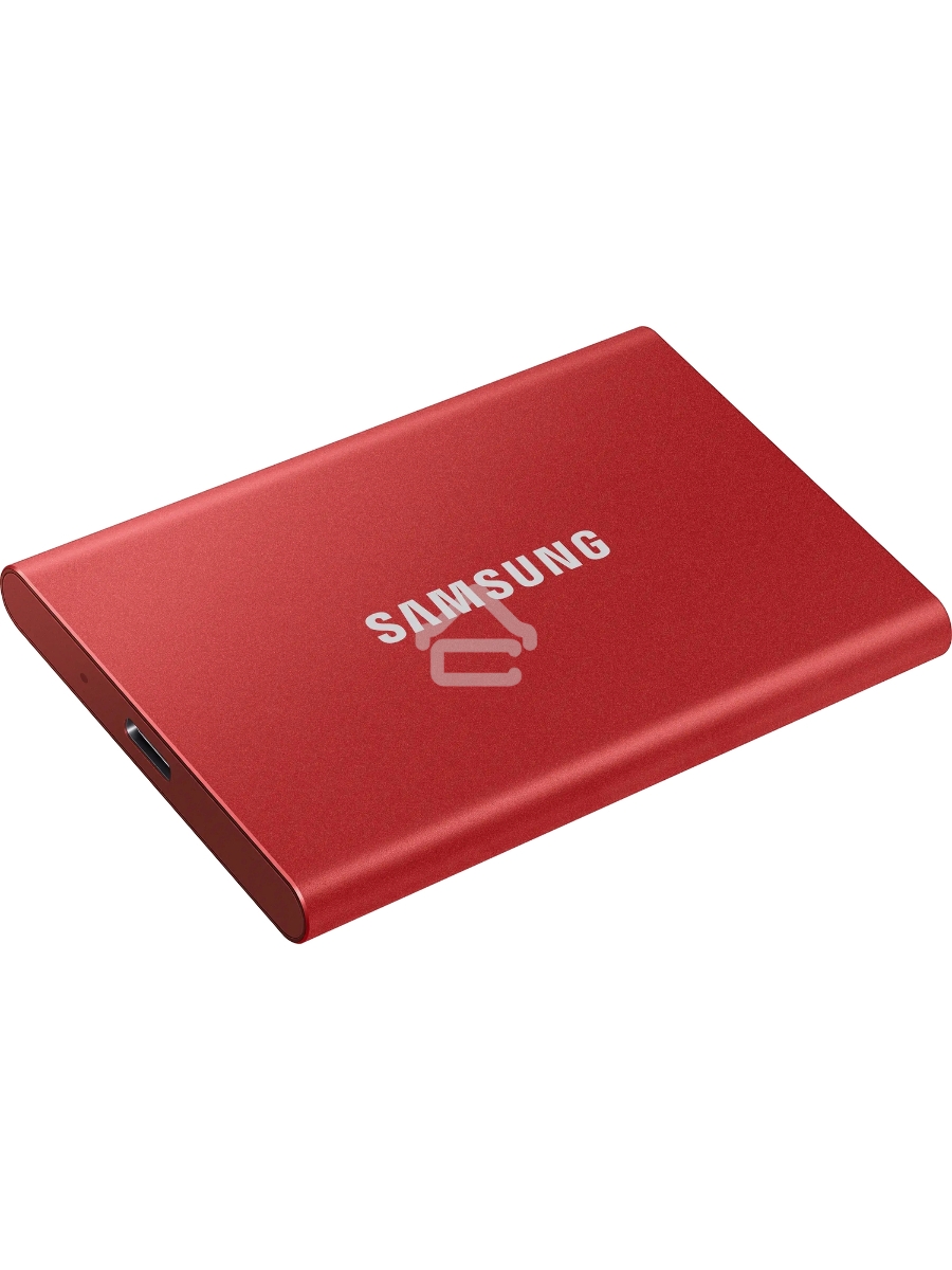 Твердотельный накопитель Samsung SSD 2TB T7, USB Type-C, R/W 1000/1050MB/s, красный