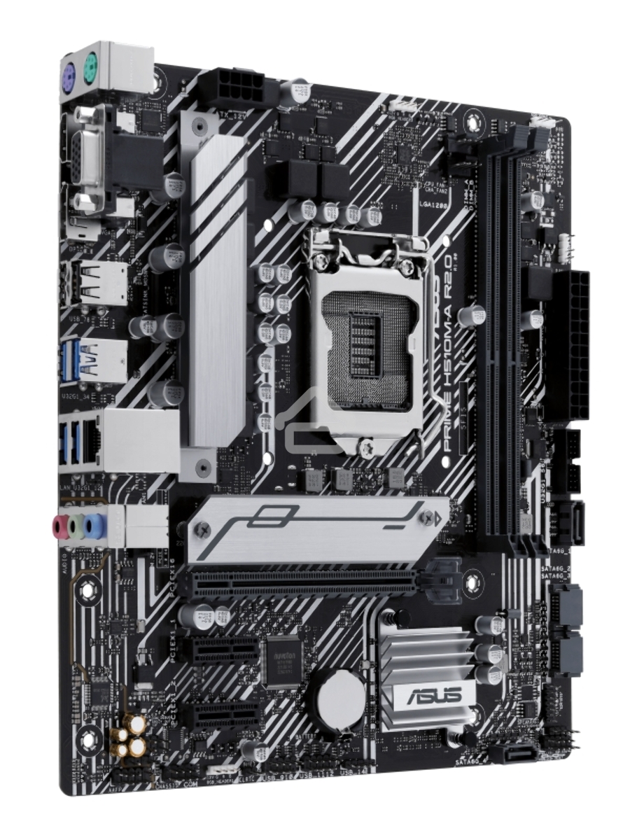 Материнская плата ASUS PRIME H510M-A R2.0, LGA 1200, Intel H470, 2xDDR4, 4xSATA, 1xM.2, 1xPCI-E 4.0 x16, 2xPCI-E x1, 1xHDMI, 1xDP, 1xVGA, 4xUSB-A 3.2 Gen 1, 2xUSB-A 2.0, 1x 1Gb LAN, 3x3.5 мм, 7.1, Micro-ATX