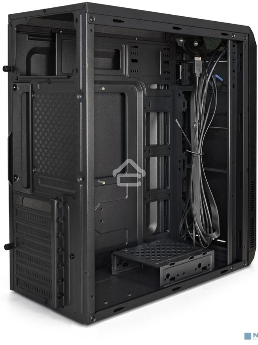 Компьютерный корпус Miditower ExeGate XP-334UC-XP500 (ATX, XP500 с вент. 12см, 1*USB+1*USB3.0+1*TypeC, аудио, черный)