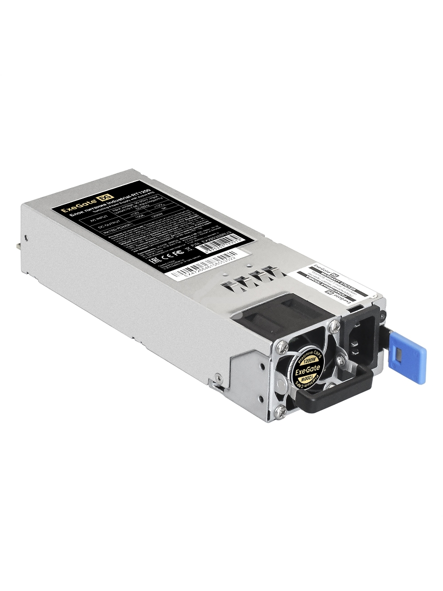 Серверный блок питания  (модуль к RTS1200 Redundant) 1200W ExeGate Industrial-RT1200 (APFC, КПД 94%(80 PLUS Platinum), 4 cm fan)