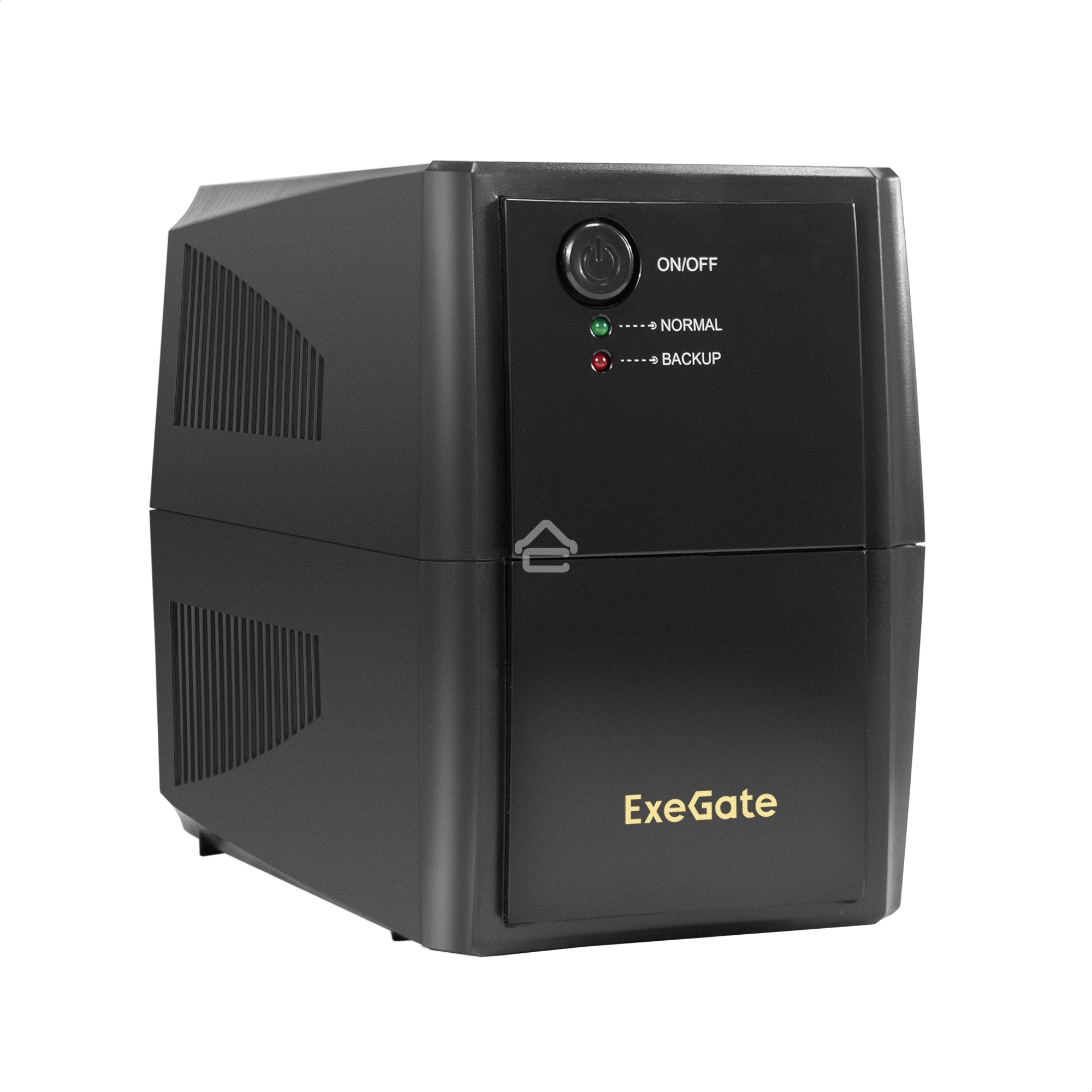 Источник бесперебойного питания ExeGate Power Back BNB-500.LED.2SH <500VA/300W, LED, 2*Schuko, Black>