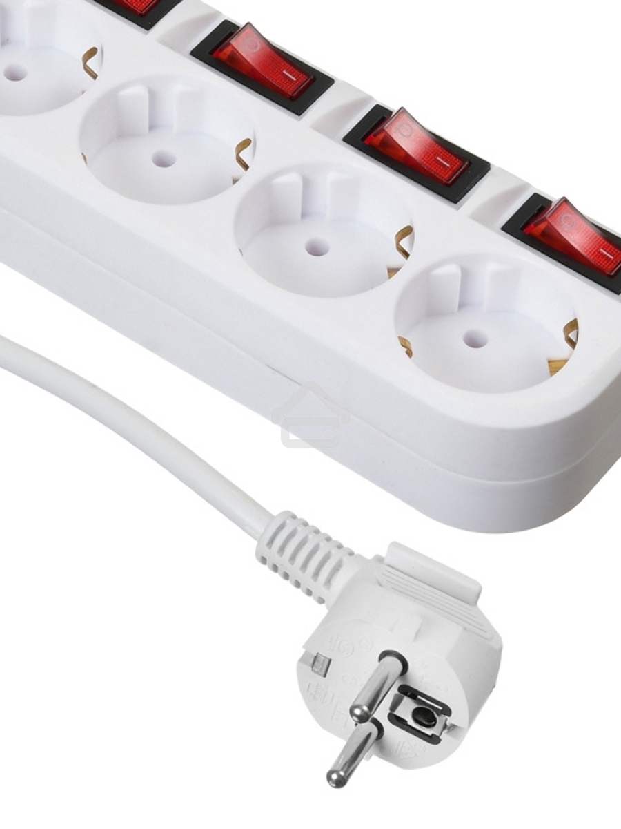 Сетевой фильтр Buro 500SH-3-SW-W 3м (5 розеток) белый (коробка)