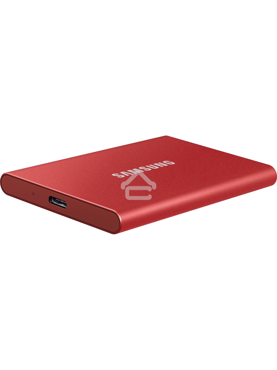 Твердотельный накопитель Samsung SSD 2TB T7, USB Type-C, R/W 1000/1050MB/s, красный