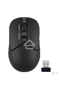 Мышь беспроводная A4Tech Fstyler FG12 черный, 1200 dpi, радиоканал, USB, кнопки - 3