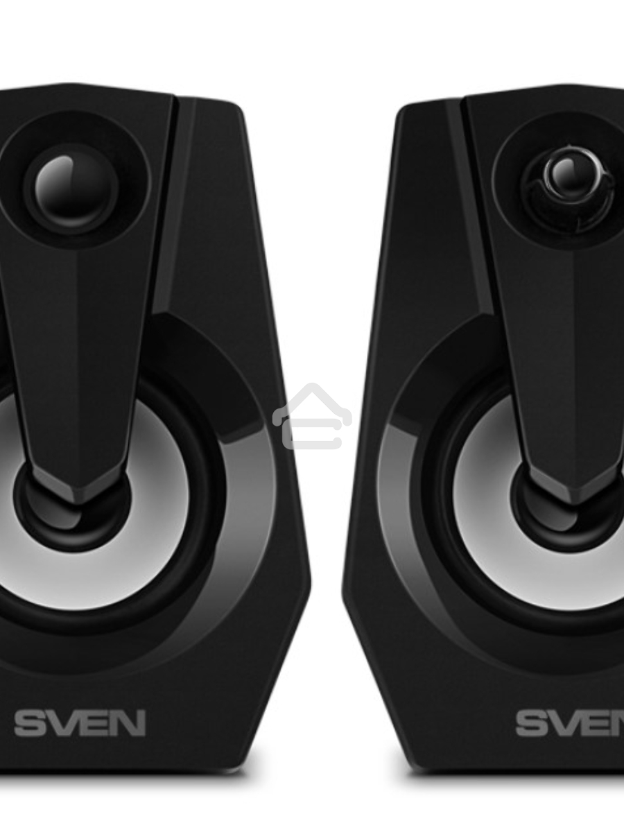 Колонки Sven 370 2.0 чёрные (2x2W, USB, RGB подсветка)