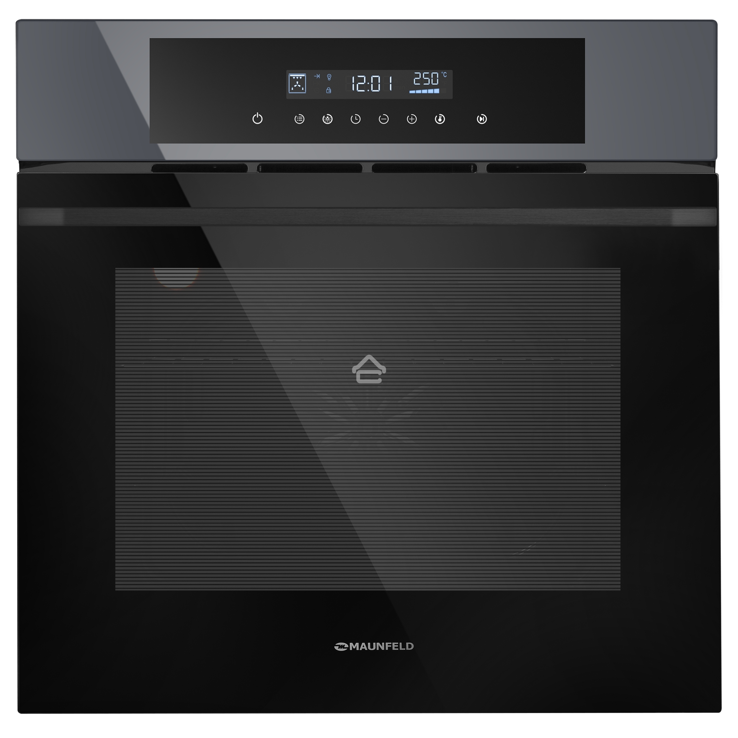 Шкаф духовой электрический Maunfeld AEOD60103G1, 60л, дверца с 3 стеклами, графит