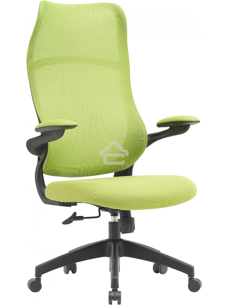 Кресло компьютерное Cactus CS-MC505-GN салатовый, сиденье салатовый, сетка/ткань, крестов. пластик, пластик черный