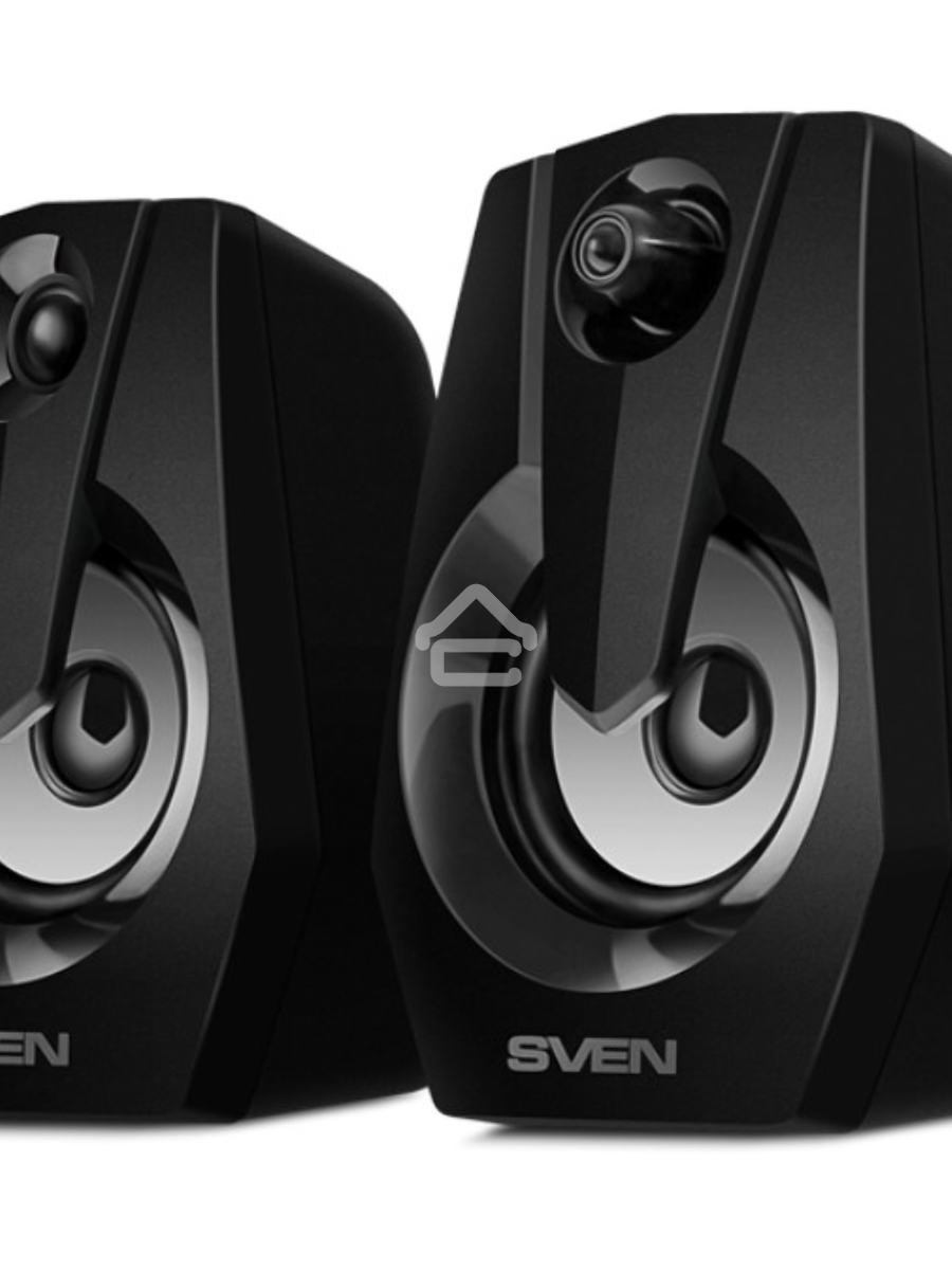 Колонки Sven 370 2.0 чёрные (2x2W, USB, RGB подсветка)