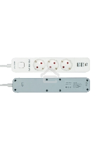 Сетевой фильтр Гарнизон EPS-3-CU2-W-2 2.0 Мультипорт 3р, 10А, 1xType-C PD, 2 х USB QC, 2м, ур.защиты 2+, белый, пак (21448)