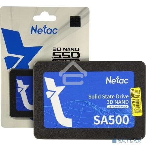 Накопитель SSD Netac SA500, 512Gb, SATA III, 2.5