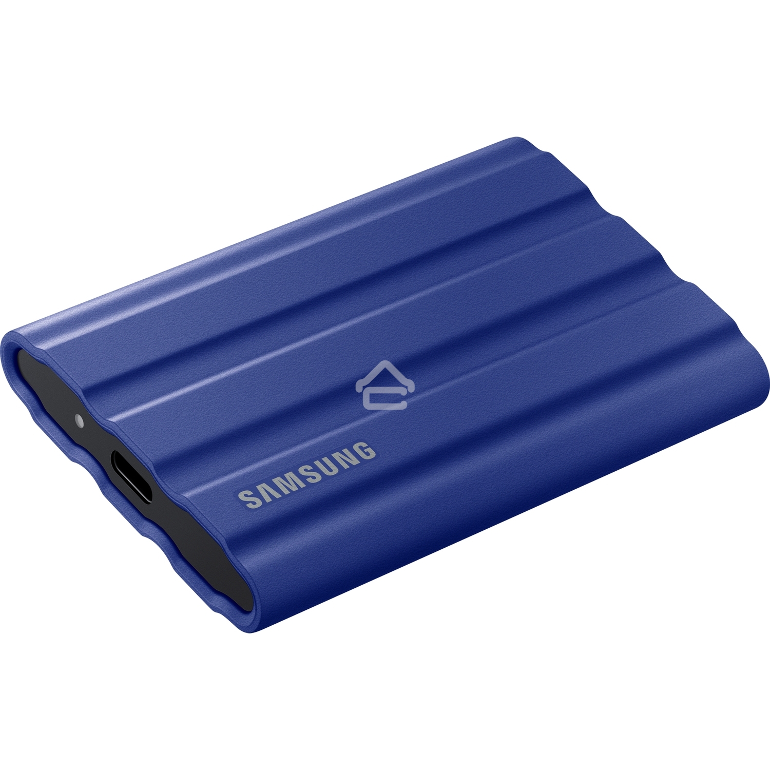 Накопитель Samsung External SSD T7 Shield, 2TB, Type C-to-C/A, USB 3.2 Gen2, R/W 1050/1000MB/s, IP65, 88x59x13mm, 98g, Blue (12 мес.)