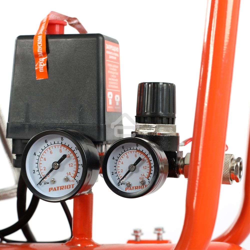 Компрессор Patriot поршневой безмасляный WO 80-360, 360 л/мин, 8 бар, 2200 Вт, 80 л, быстросъем и 