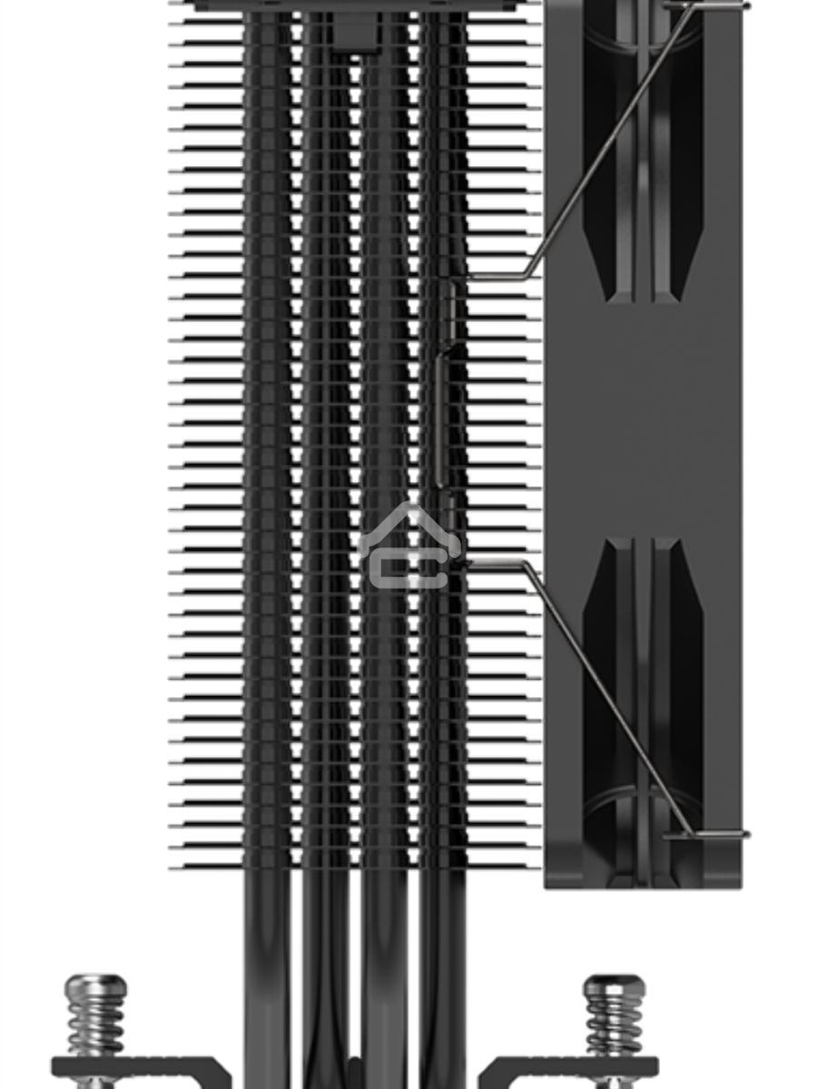 Кулер PCCooler Paladin EX400 ARGB черный 120мм алюминий+медь 1800rpm 28,6db 180W 157мм